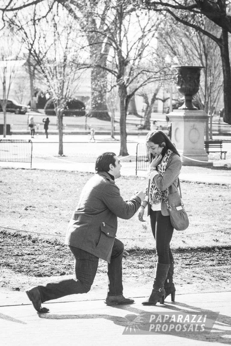 Photo Proposal Photography – Washington DC White House Proposal – Joseph & Lindsey