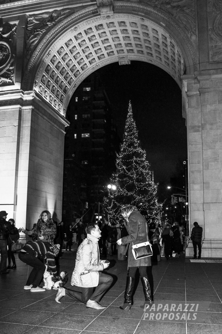 Photo Proposal Photography – Washington Square Park Proposal, New York – Jon & Amanda