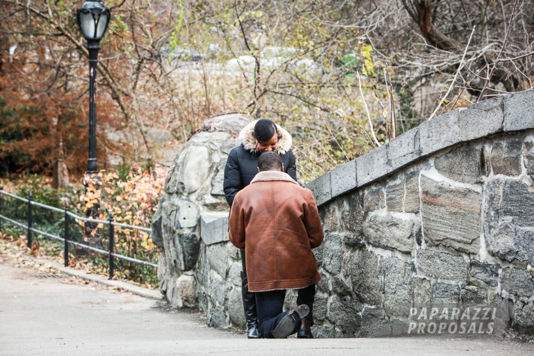 Photo Engagement Photography – Central Park, New York – Montrell & Kerry’s Proposal