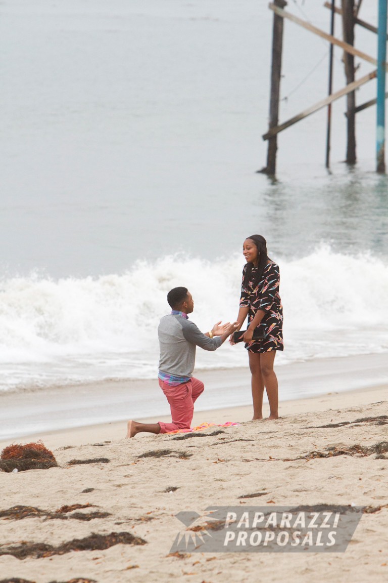 Photo Christopher and Nicole’s Malibu beach Paparazzi Proposal, CA.