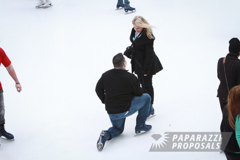 Photo Chuck and Holly’s Rockefeller ice rink Proposal!