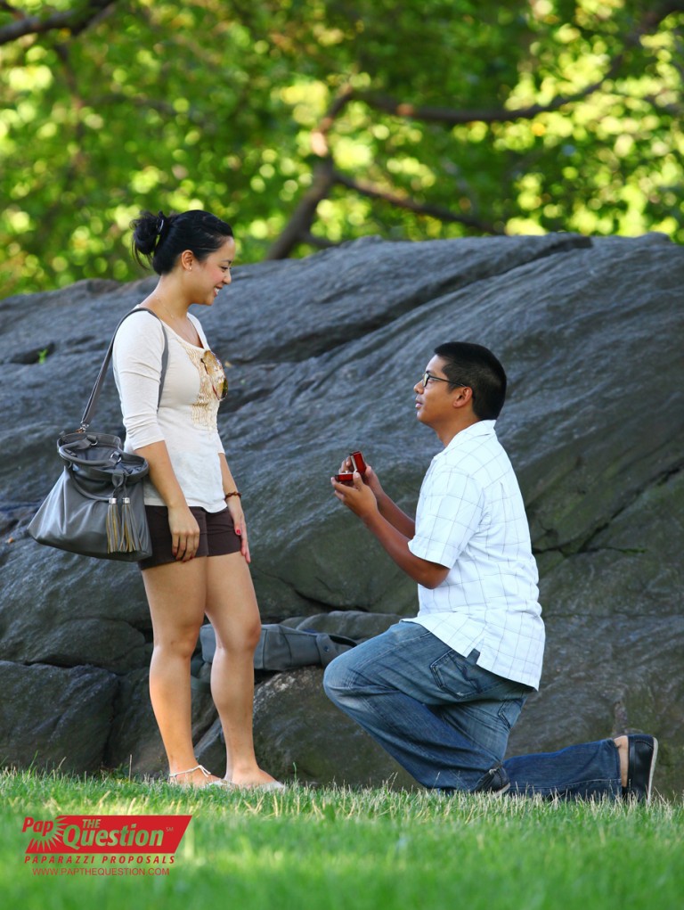 Photo Renato and Jenny Sunny Central park Engagement