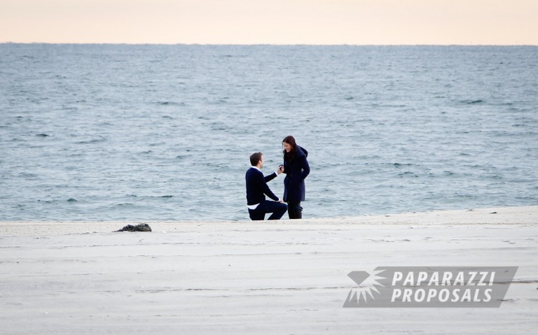 Photo James and Jayme’s beautiful Southampton Beach proposal, New York.