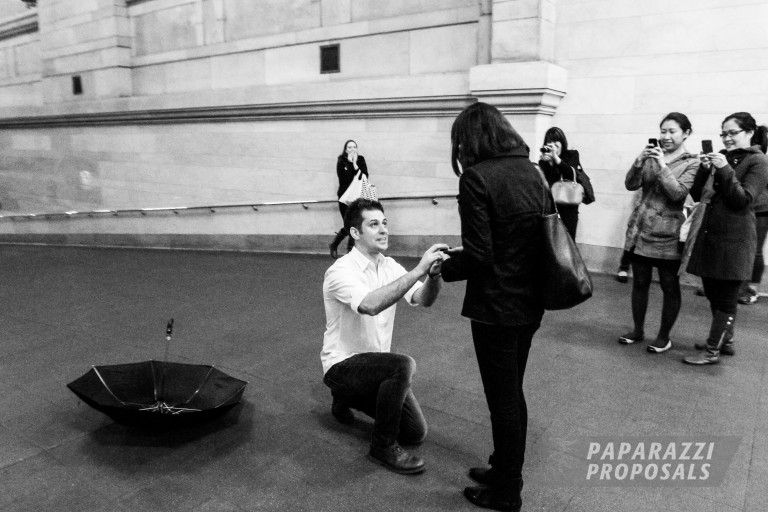 Photo Johnny and Katie’s Grand Central Station Umbrella Proposal, NYC