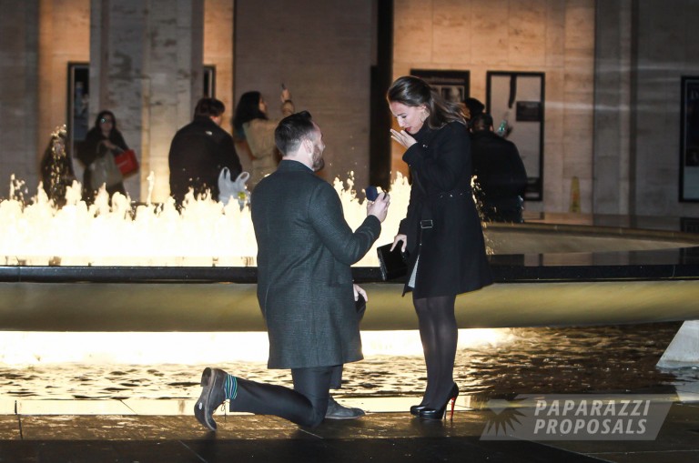 Photo Matt and Samantha’s beautiful Lincoln Centre proposal