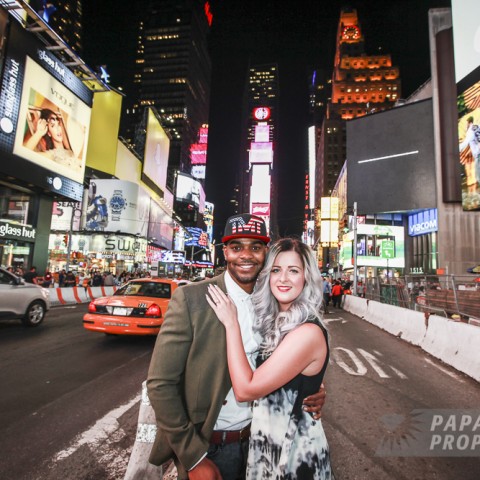 Cauldrick and Michelle's Times Square Proposal