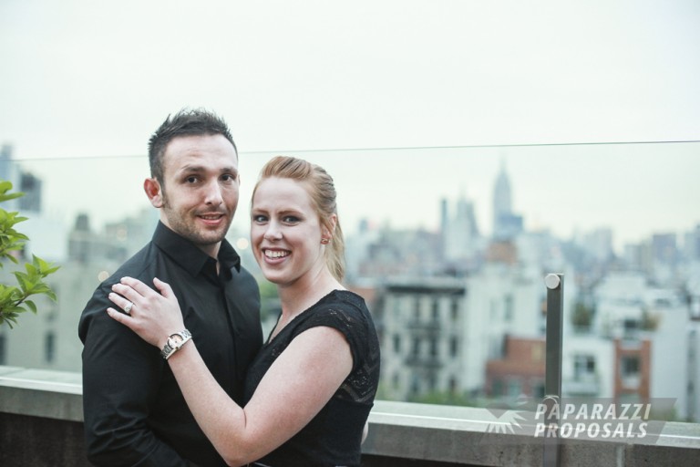 Photo NYC Marriage Proposal – Michael and Caitlin’s Rooftop Engagement