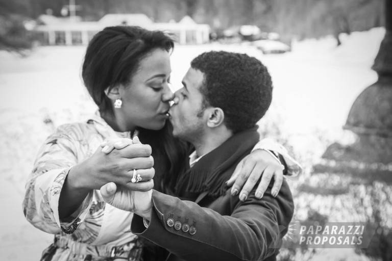 Photo Áder and Marguen’s Magical Gapstow Bridge Proposal In Central Park In New York City!