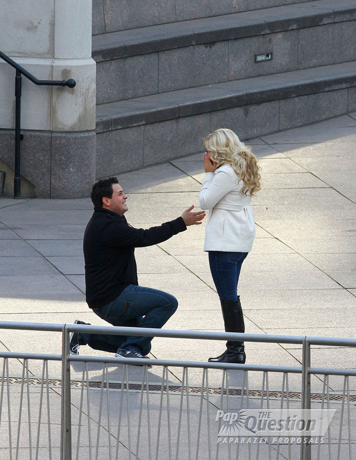 Photo Ernie and Sarah’s Chicago engagement which was featured on Windy City Live
