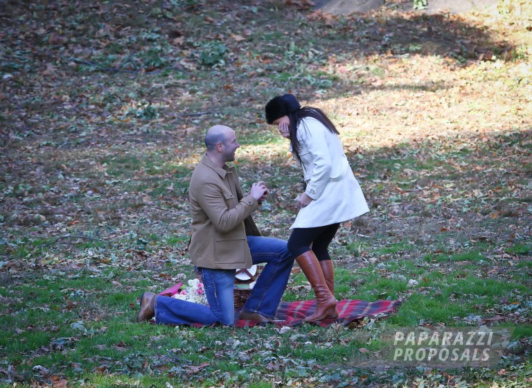 Photo Peter and Belinda’s Central Park proposal, New York.