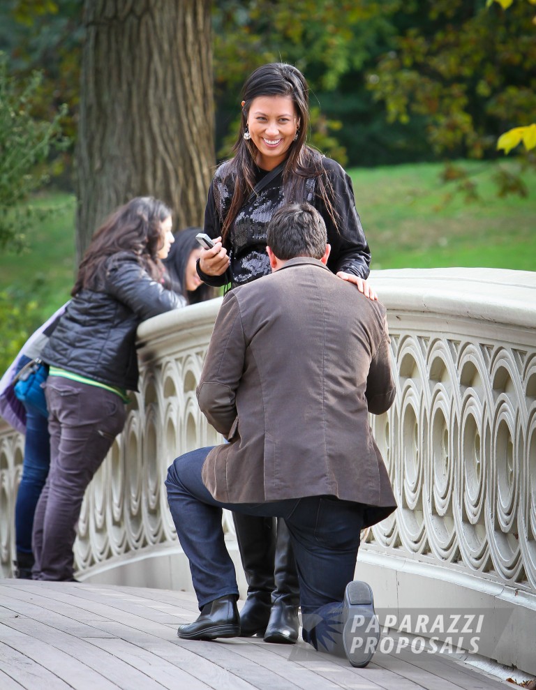 Photo Rick and Mei’s amazing Bow Bridge proposal, followed by a proposal shoot around NYC.