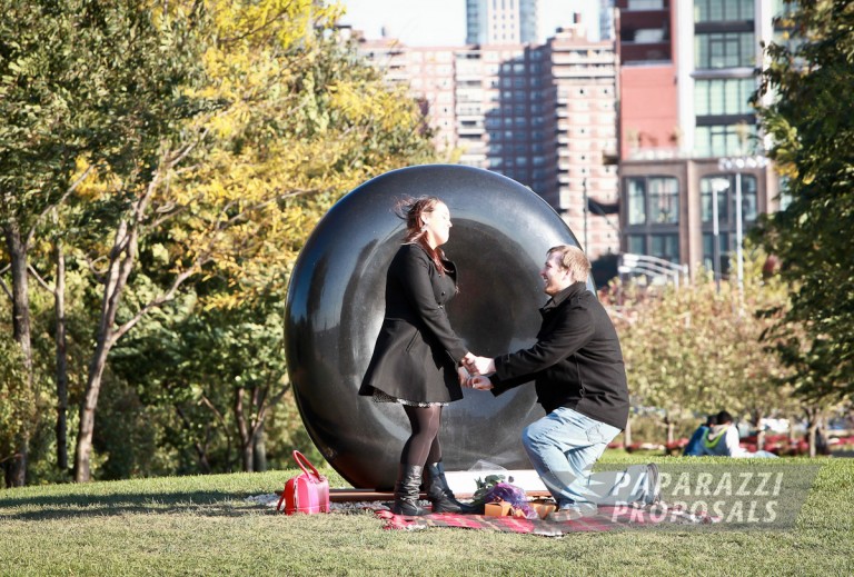 Photo Tim and Jamie Lynn’s Hudson River Park paparazzi proposal, New York.
