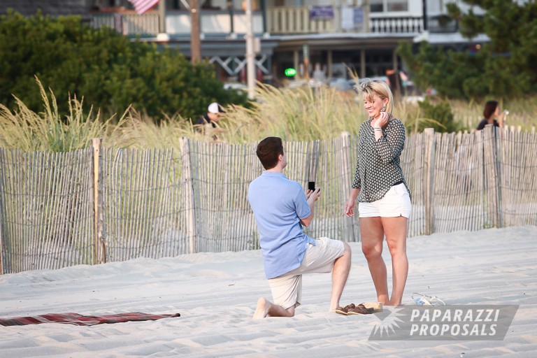 Photo Will and Erins Cape May sunset proposal, New Jersey.