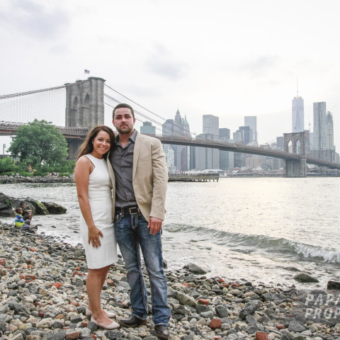 Brandon and Madison's Brooklyn Bridge Engagement