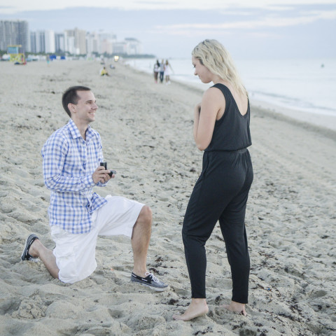 Brian's Romantic Beach Proposal