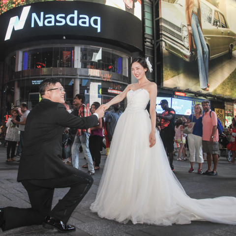 Min's Times Square Engagement Session