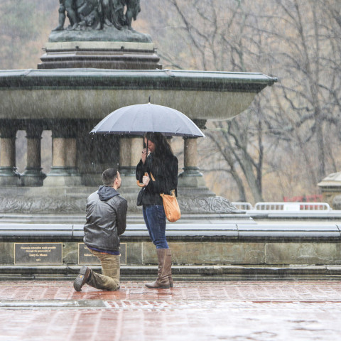 New York Proposal Photography | Ben's Central Park Engagement