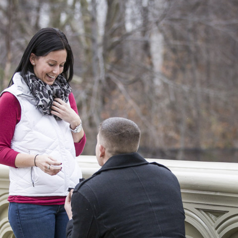 NYC Marriage Proposal | Bow Bridge, Central Park