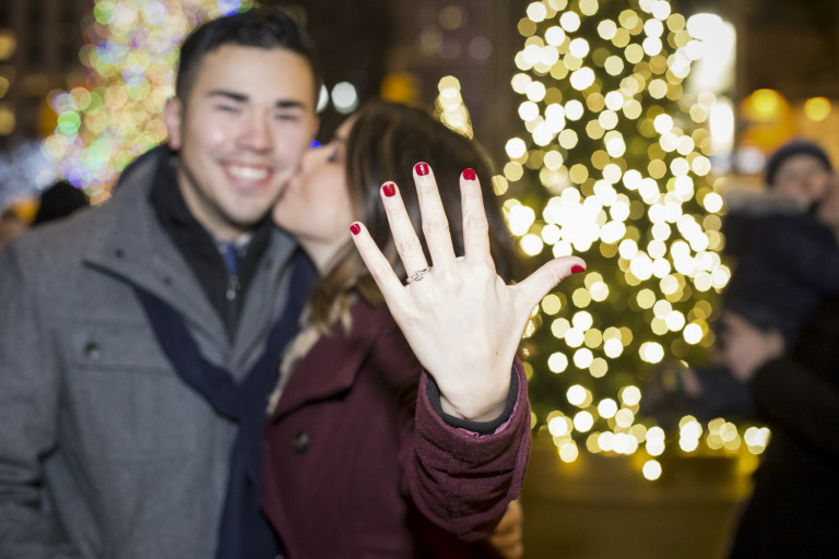 Photo The perfect Christmas marriage proposal plan in New York