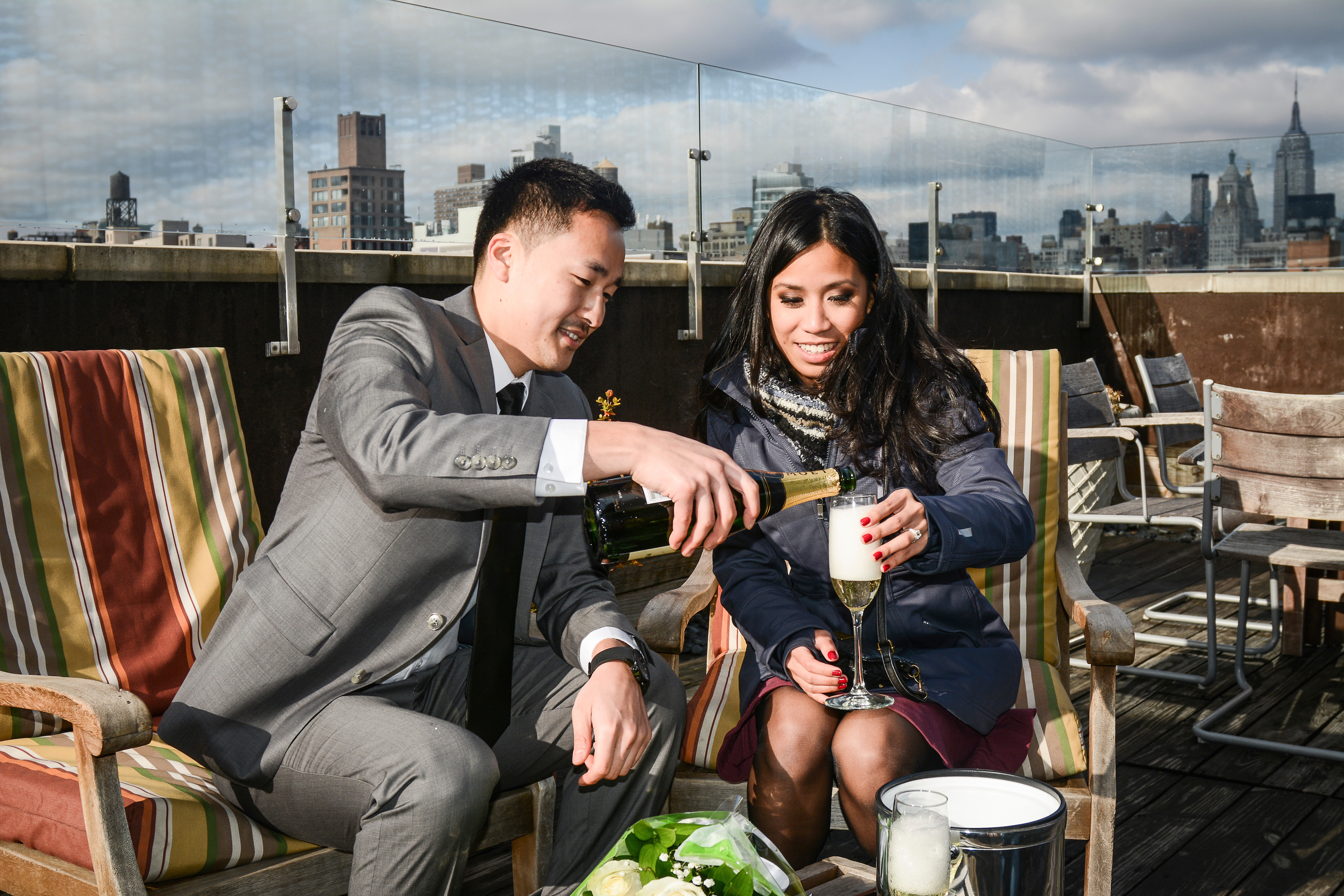 New York Perfect Picnic Proposal Ideas: Rooftop 