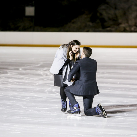 New York Proposal Photography| Peter's Wollman Rink Proposal
