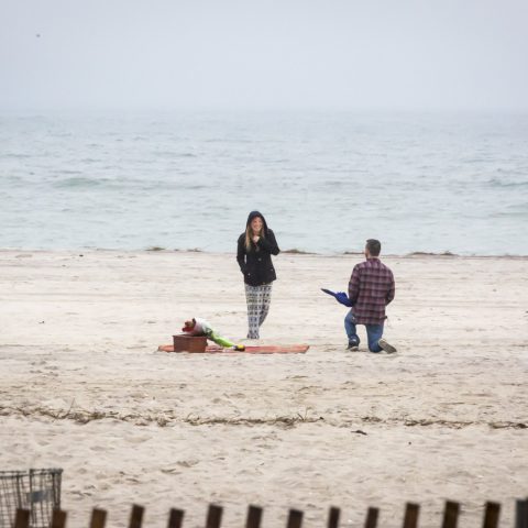 New York Proposal Photography| Bobby's Beach Proposal