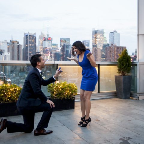 New York Proposal Photography| Onkar's Ink48 Proposal