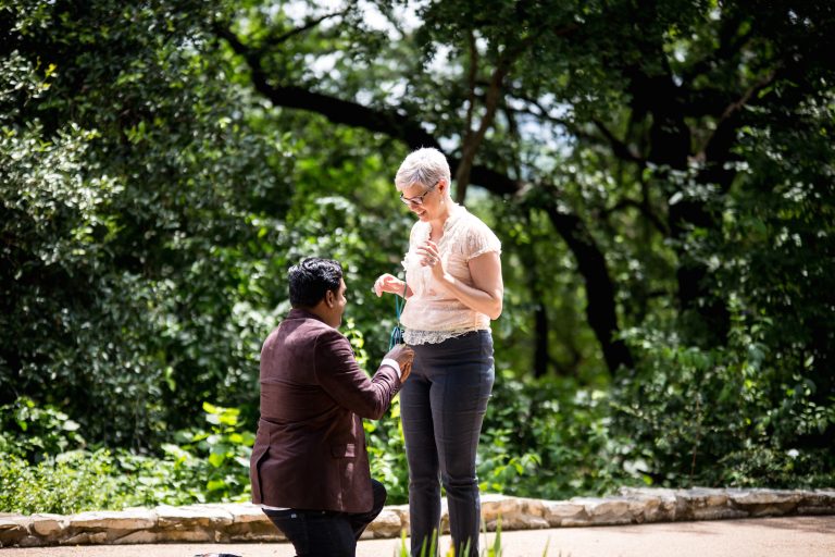 Photo Romantic Austin Engagement Proposals: Cliff and Danielle