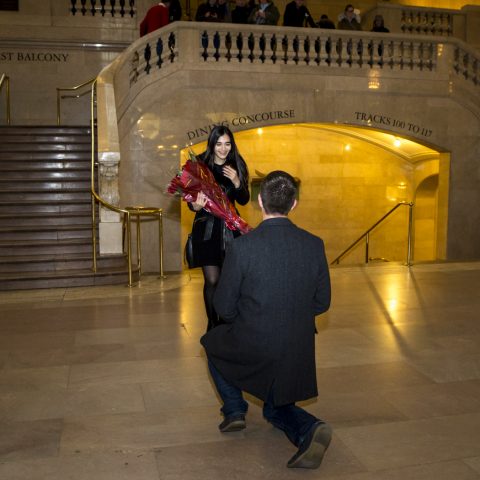 New York Proposal Photography |George's Grand Central Proposal
