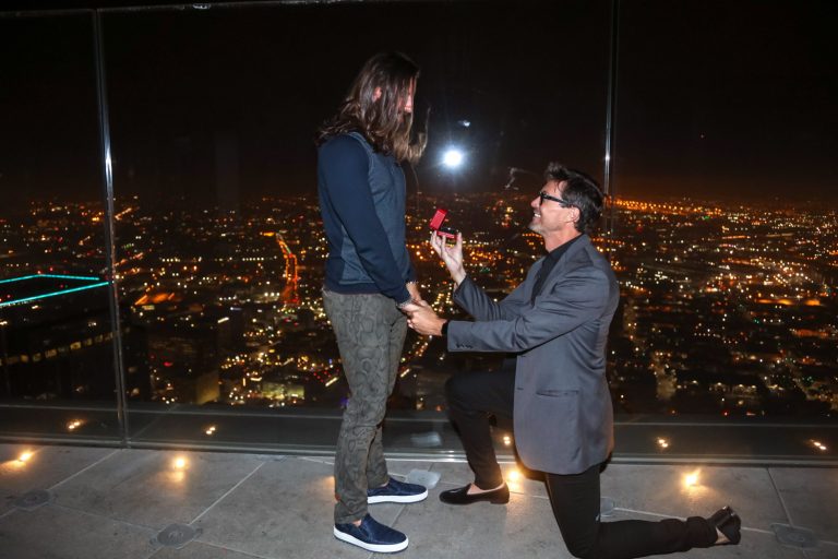 Photo How to Propose in Los Angeles with a Rooftop: Patrick and Caleb