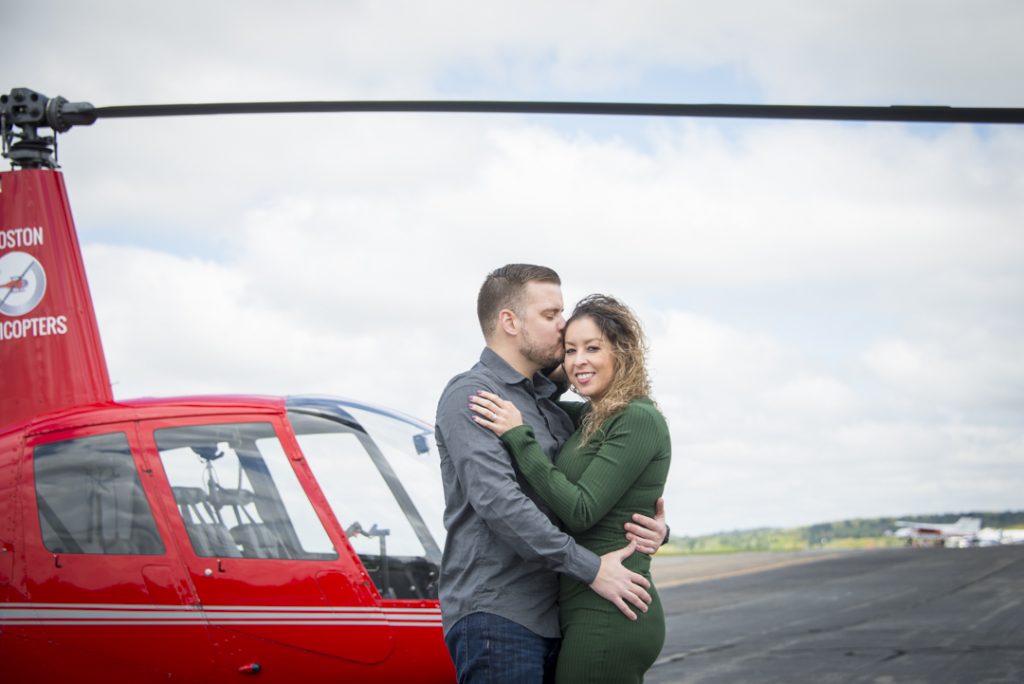 Photo Boston Helicopter Engagement Photography: Daniel and Cristina
