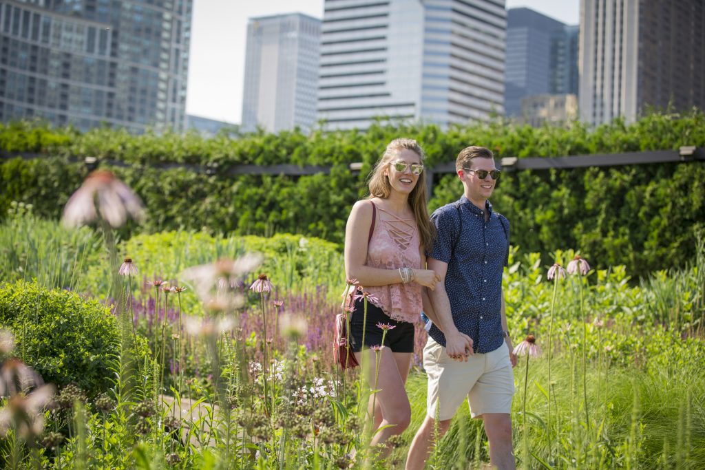 Photo Chicago Engagement Proposal Photography: Chris’ Lurie Gardens Proposal