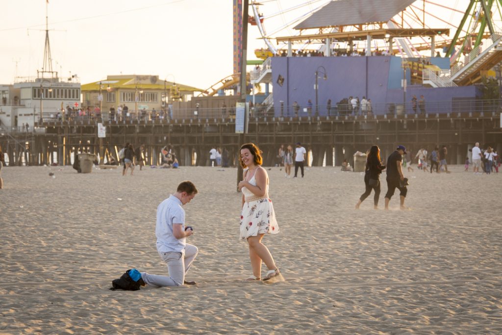 Photo Santa Monica Engagement Photography: Matthew’s Beach Proposal