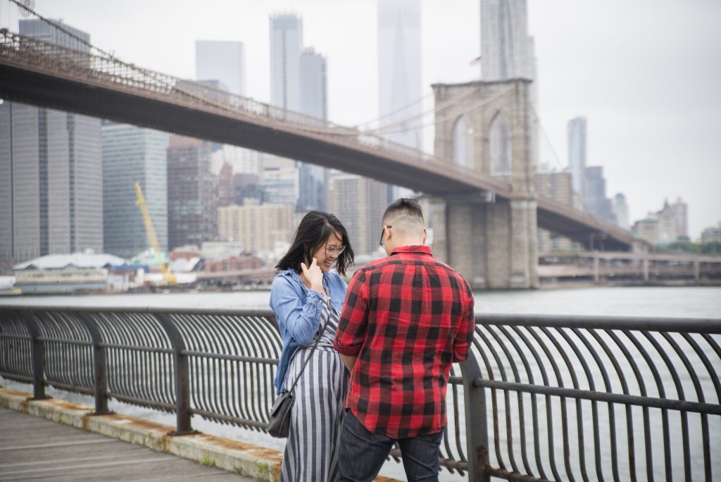 Photo Brooklyn Bridge Engagement Photography: Thanh and Stephanie