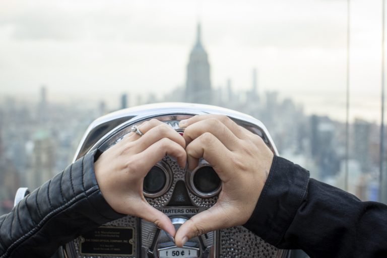 Photo Top of the Rock Engagement Proposals: Steven and Casandra