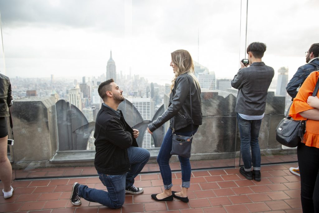 Photo Top of the Rock Engagement Proposals: Steven and Casandra