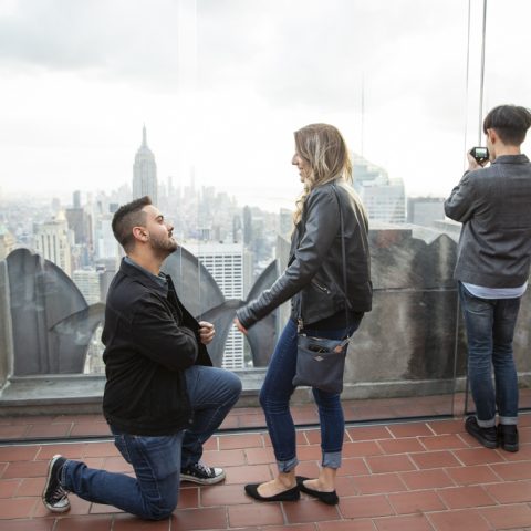 Steve's Top of the Rock Engagement Proposal