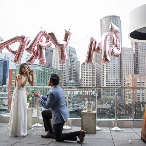 Alok's Amazing Boston Rooftop Engagement Proposal