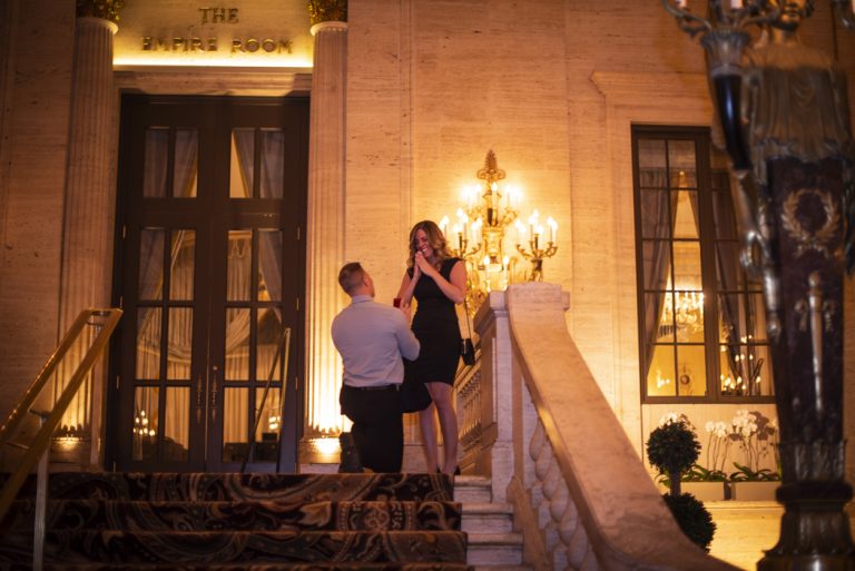 Photo Chicago Palmer House Hotel Proposal Engagement Proposal