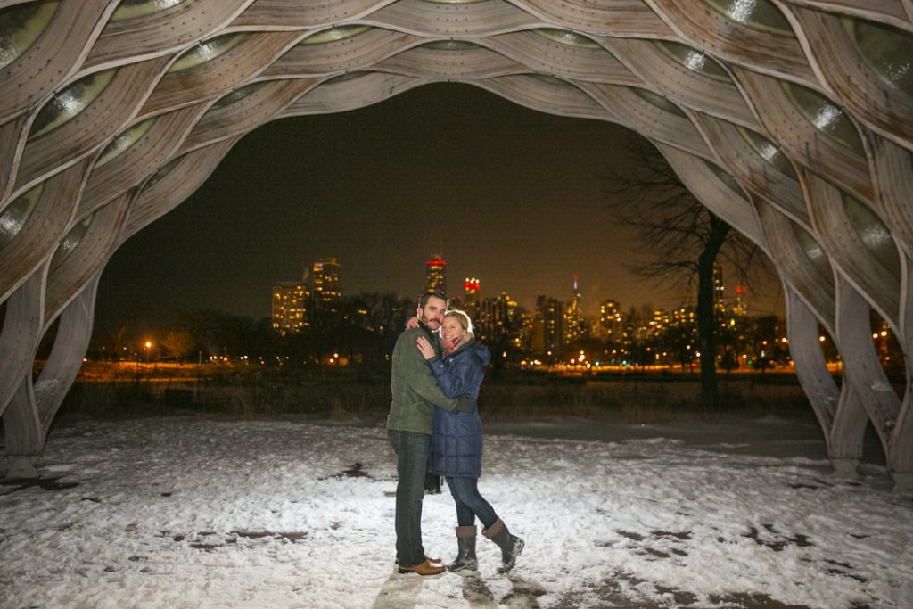 Photo Chicago Lincoln Park Engagement Proposal Photography: Neil and Kelly