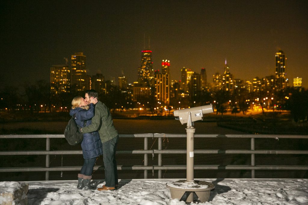 Photo Chicago Lincoln Park Engagement Proposal Photography: Neil and Kelly