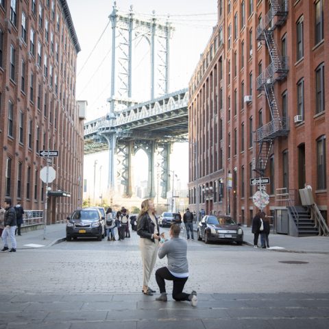 Daniel's New York Brooklyn Bridge Engagement Proposal