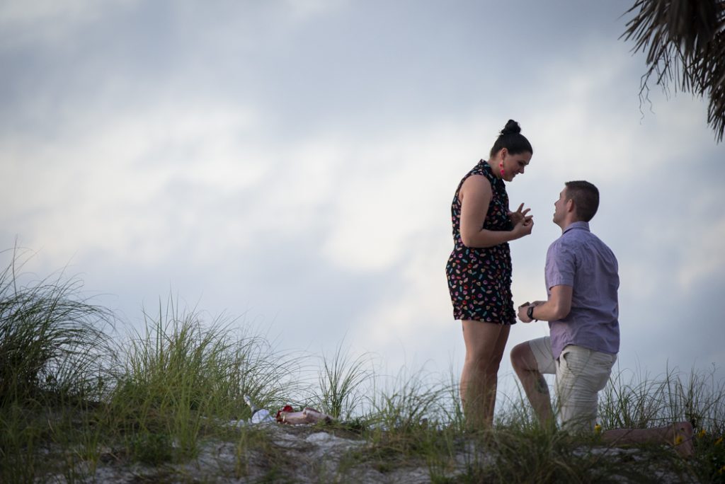 Photo Clearwater Engagement Proposal Photography: Trevor and Kari