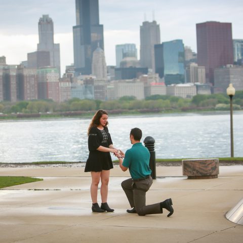 Chicago Proposal Photography: Brandon and Alexandria