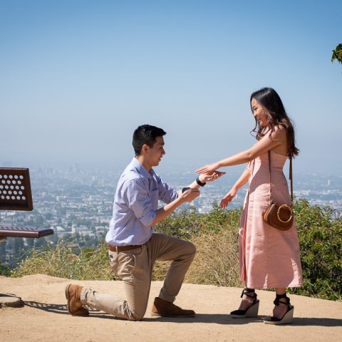 Kyle's Skyline Griffith Observatory Engagement Proposal