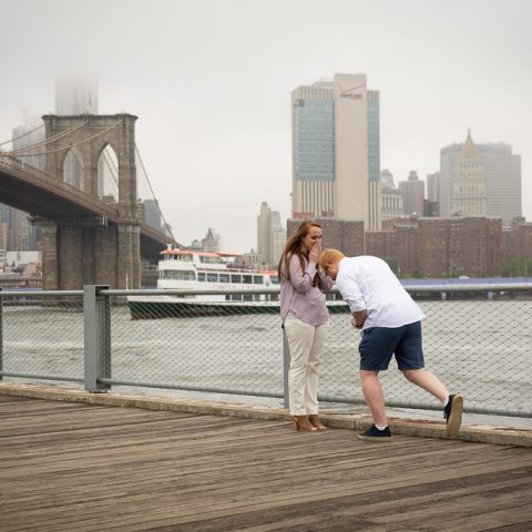 Brooklyn Bridge Proposal Photography: Edward and Ellen