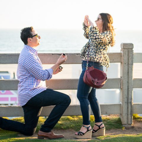 Santa Monica Engagement Proposal Photography: Eric and Mackenzie
