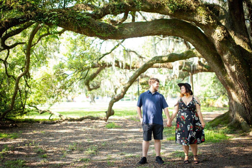 Photo New Orleans City Park Proposal Photography | Evan and Tiffany