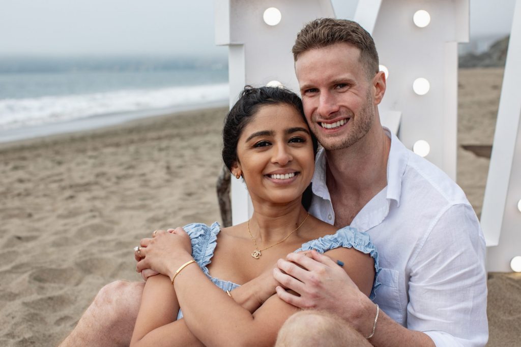 Photo A Love Story: From Denver to San Francisco. JT and Nashel’s  magical Baker Beach surprise proposal.