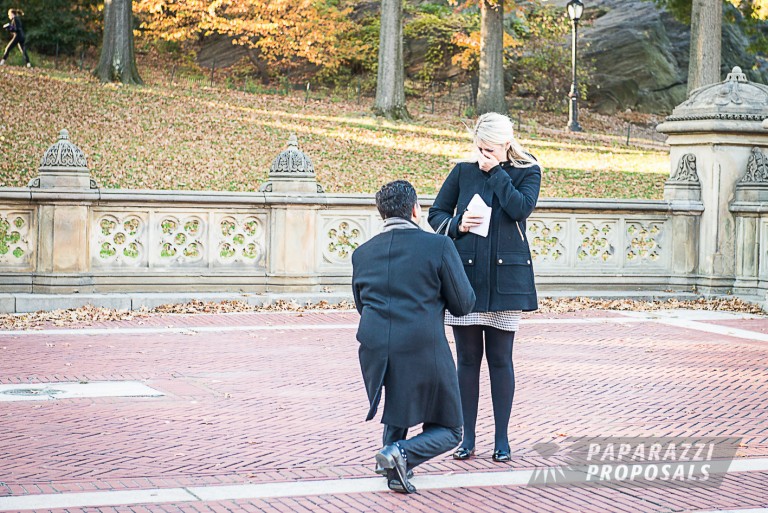 Photo Proposal Photography – Bethesda Fountain New York Proposal -Bikram & Laura